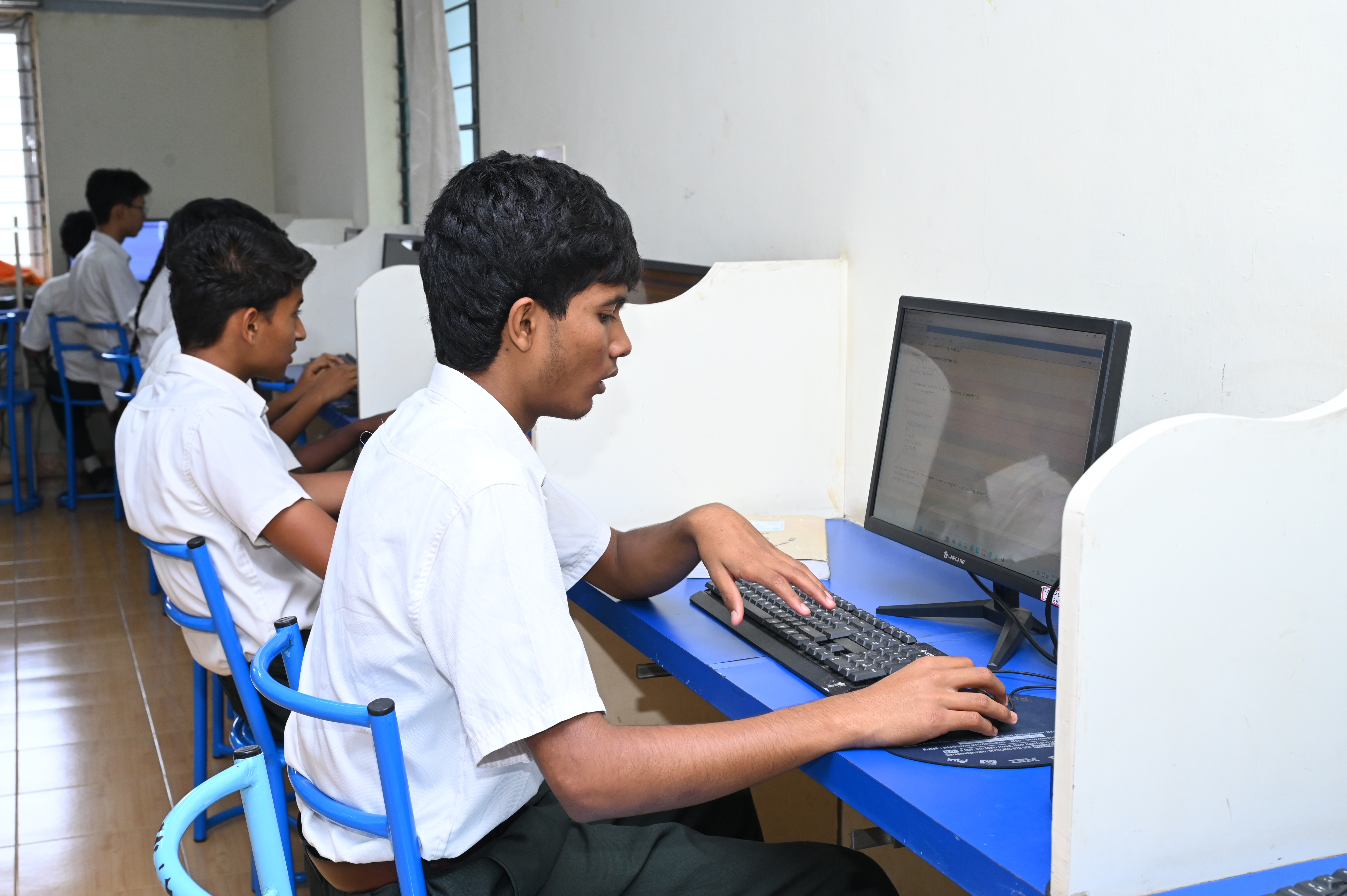 Students conducting science experiment