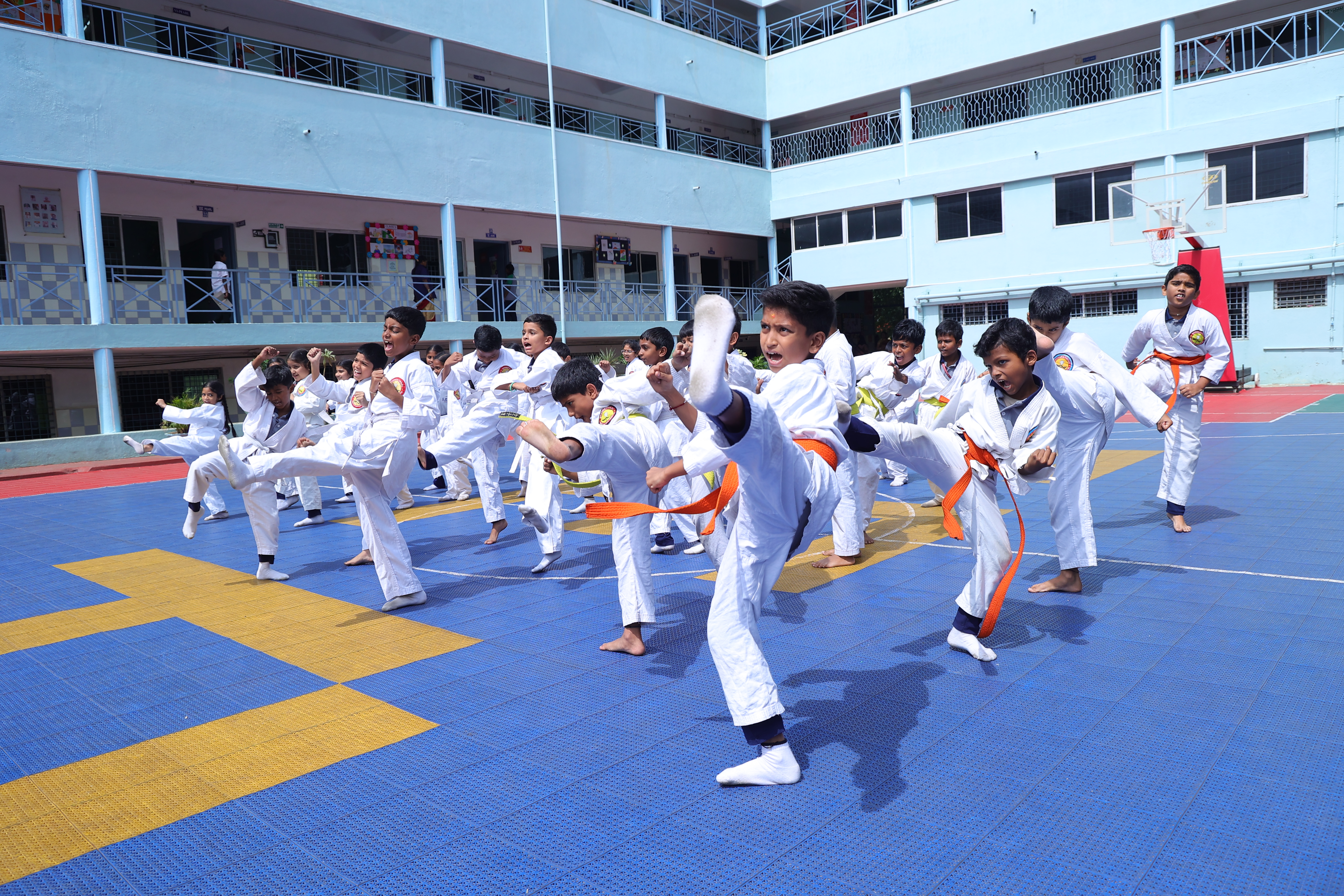 Grand sports finale parade